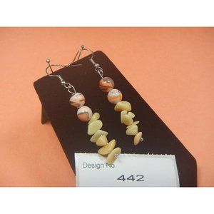 Coral-Gemstone Earring-Energy Jewelry-Facilitate- quieting emotions, # 442